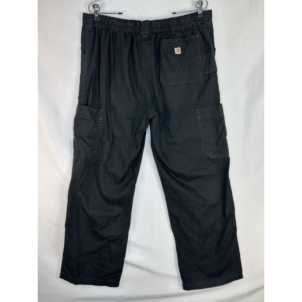 Carhartt Men's Ripstop Multi-Cargo Scrub Pants Black Size Large C54108 - Picture 3 of 8